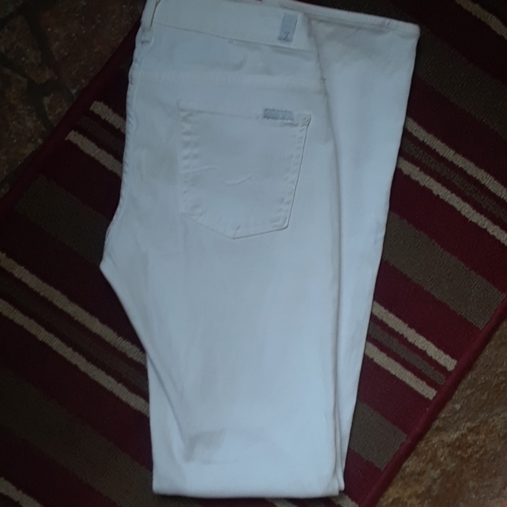 7 For All Mankind, white jeans, size 26